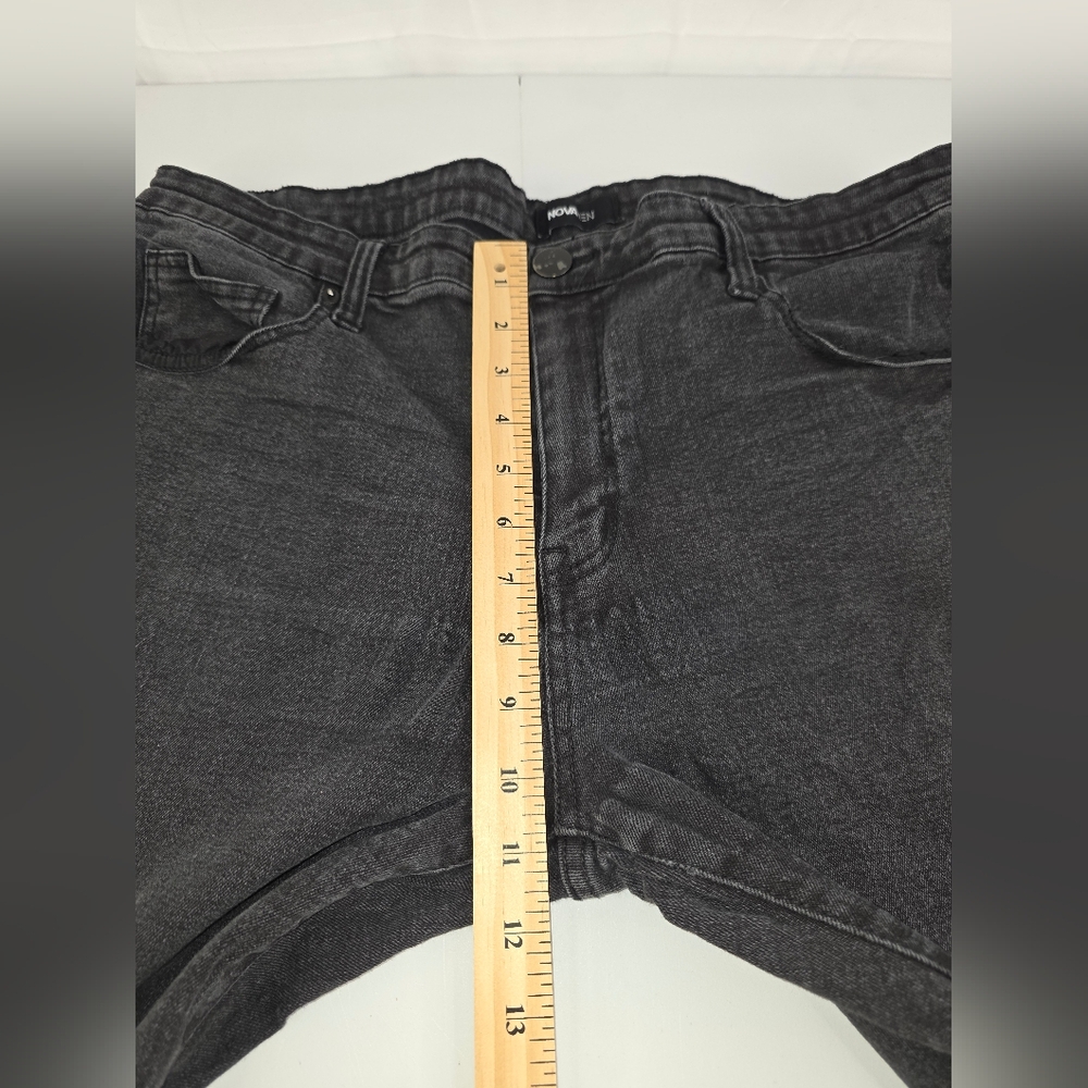 Fashion Nova NovaMen Men's Black Wash Jeans Size 38X30 Stretchy B-2928 - Picture 5 of 11